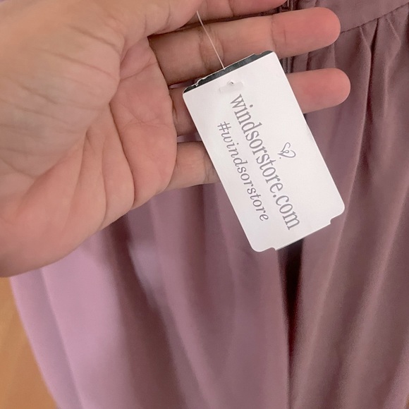 Windsor Maxi Prom Dust Pink Chiffon Organ Skirt Swing A-Line Skirt - Picture 8 of 9